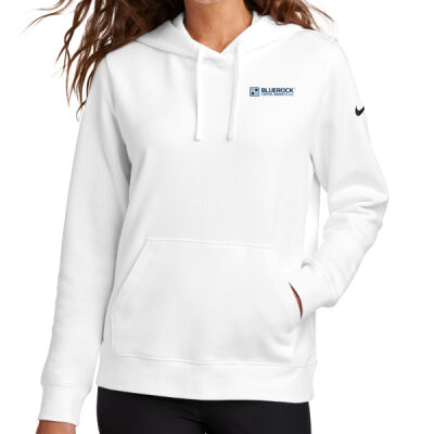 Bluerock - Ladies Club Fleece Sleeve Swoosh Pullover Hoodie Thumbnail